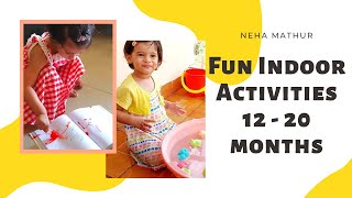 6 activities to keep kids busy at home | 20 months baby activities