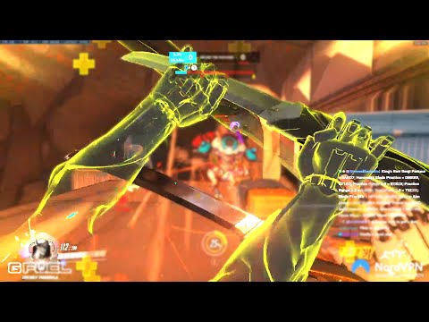 Necros Carry Genji God - POTG! [ Overwatch Season 31 Top 500 ]
