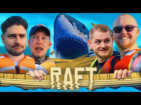 6 MÄNNER AUF EINEM FLOß! Wir ÜBERLEBEN auf dem OFFENEN MEER! | DAS ERSTE MAL RAFT | UNCUT
