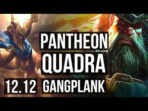 PANTHEON vs GANGPLANK (TOP) | Quadra, 1.5M mastery, 800+ games, Legendary | EUW Master | 12.12