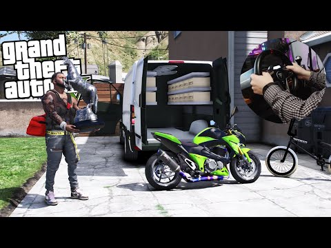 HOUSE STEALING + STEERING WHEEL - GTA 5 GANGSTER LIFE MOD (2) #132