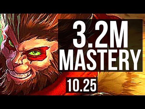 WUKONG vs AATROX (TOP) | 5/0/7, 3.2M mastery, 1300+ games | KR Master | v10.25
