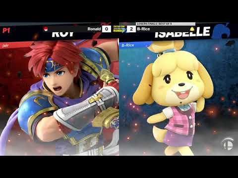 Taiyou Con Rumble 2 SSBU Losers Finals - Roanld (Roy) vs B-Rice (Isabelle)