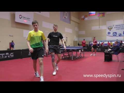Sidorenko-Gusev vs Ivonin-Travin.Russian table tennis championship 2017.FHD