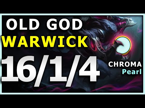 OLD GOD Warwick (Pearl Chroma) -  16 / 1 / 4  at 15 MINUTES! (League of Legends, Season 11)
