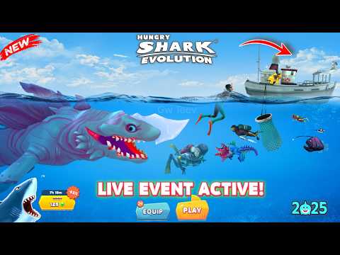 Hungry Shark - Eat All Shark Big Luminite Got 85% Off -Unlocked All Hungry Shark Evolution Gameplay