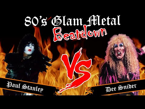 “80’s Glam Metal Beatdown” Paul Stanley (KISS) Vs. Dee Snider (Twisted Sister) WWE Style Match