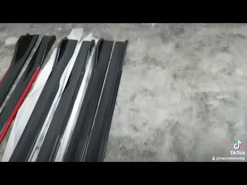 🔥Car Bumper Universal Side Skirts ABS Material Extension Rocker Panel Splitter 1 Pair ( 240cm) 🔥
