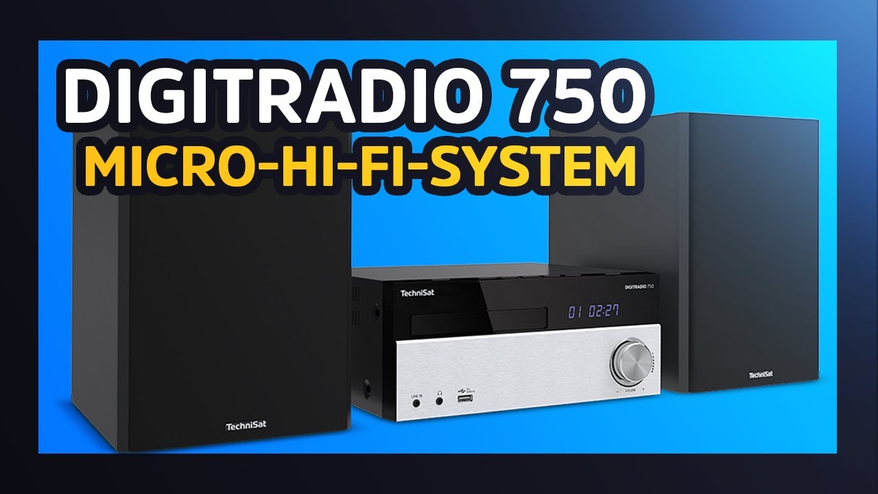 Technisat Installation micro-HiFi DigitRadio 750 Noir/Argenté