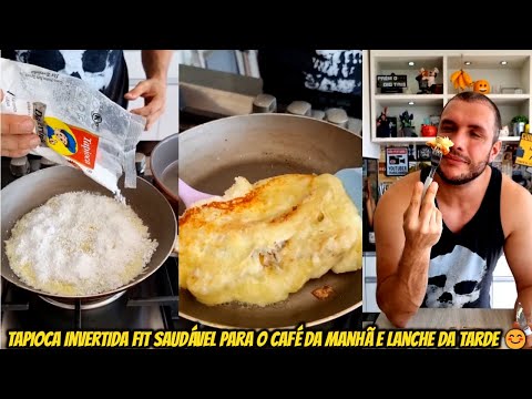 Tapioca Invertida Fit Saudável para o Café da Manhã e Lanche da Tarde 😊