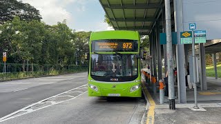 SMRT Buses Volvo B5LH Hybrid [SG3007A] on Service 972 departing Bus Stop 40239