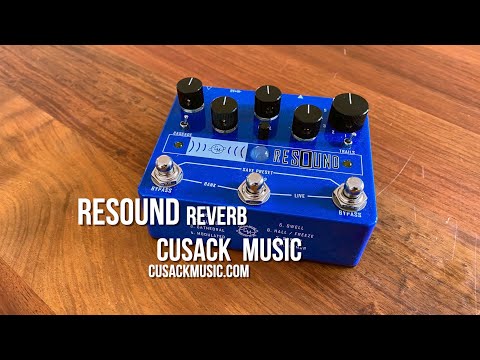 Cusack Music Resound V2 (WATCHLIST OFFER) Programmable Reverb Pedal Swell, Shimurmur, Hall/Freeze, Room, Plate Cathedral, Modulated & Spring! Smooth Lush Tone + Extend Feature! image 6