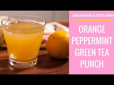Orange Green Tea Punch - Party Drink Recipes by Archana's Kitchen