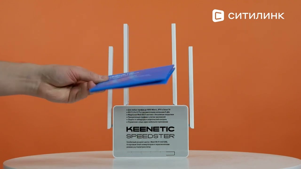 Wi-Fi роутер Keenetic Speedster (KN-3013), белый