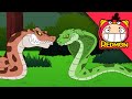 Anaconda Vs King Cobra Animal Battle 4K Cartoon REDMON