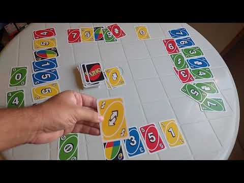 Playing UNO (For 4 People)