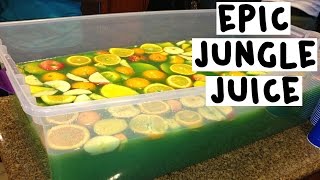 How to make an Epic Green Jungle Juice - Tipsy Bartender