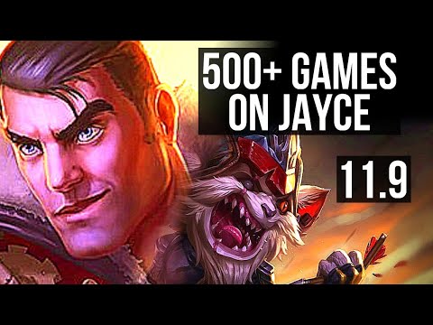 JAYCE vs KLED (TOP) | 9/1/8, 1.3M mastery, 500+ games | KR Diamond | v11.9