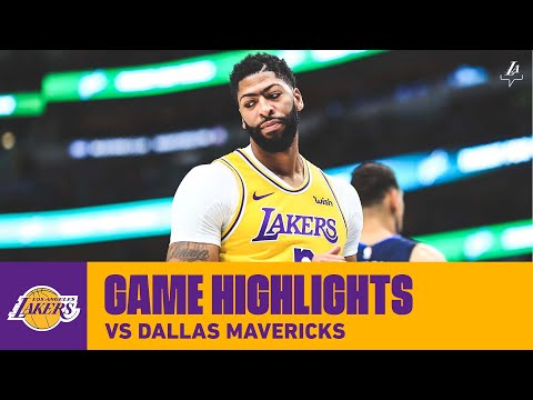 HIGHLIGHTS | Anthony Davis (31 pts, 8 reb) vs Mavericks (11/1/19) | Lakers