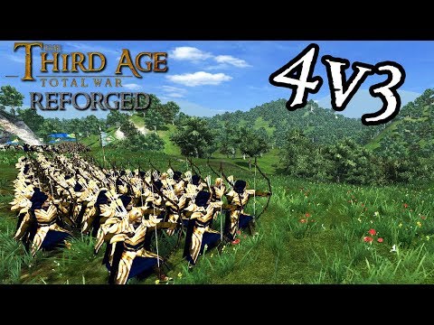 AMAZING FOREST BATTLE WITH BLOOD IN THE TREES!!! - Third Age Total War Reforged Mod Gameplay