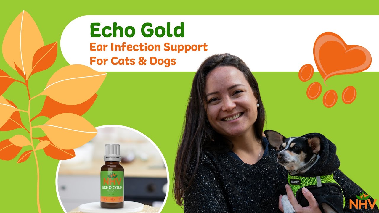 NHV Echo Gold: Ear Infection Support For Cats & Dogs