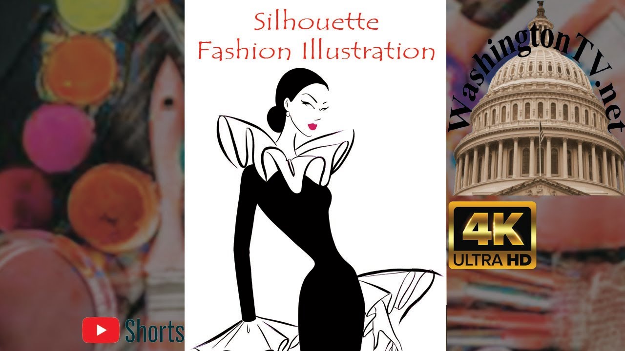 Silhouette Fashion Illustration best video I Youtubeshorts I Shorts I Washington TV USA
