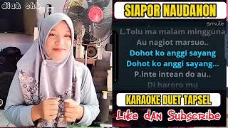 Download lagu Siapor Naudanon karaoke duet tapsel madina without male vocals mp3