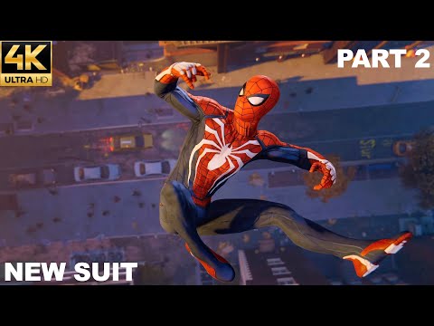 SPIDER-MAN REMASTERED (PS5) Walkthrough Part 2 - NEW SUIT (No Commentary) (4K)