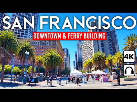 SAN FRANCISCO, California USA 🇺🇸 Downtown & Financial District | 4K Walking Tour