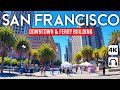 SAN FRANCISCO California USA Downtown Financial District 4K Walking Tour