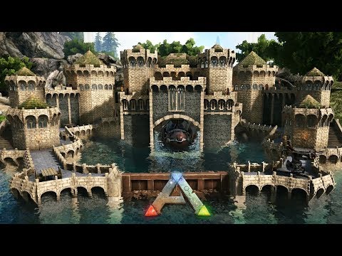 Ark: Mosasaurus Platform Base - Underwater Castle (Speed Build)