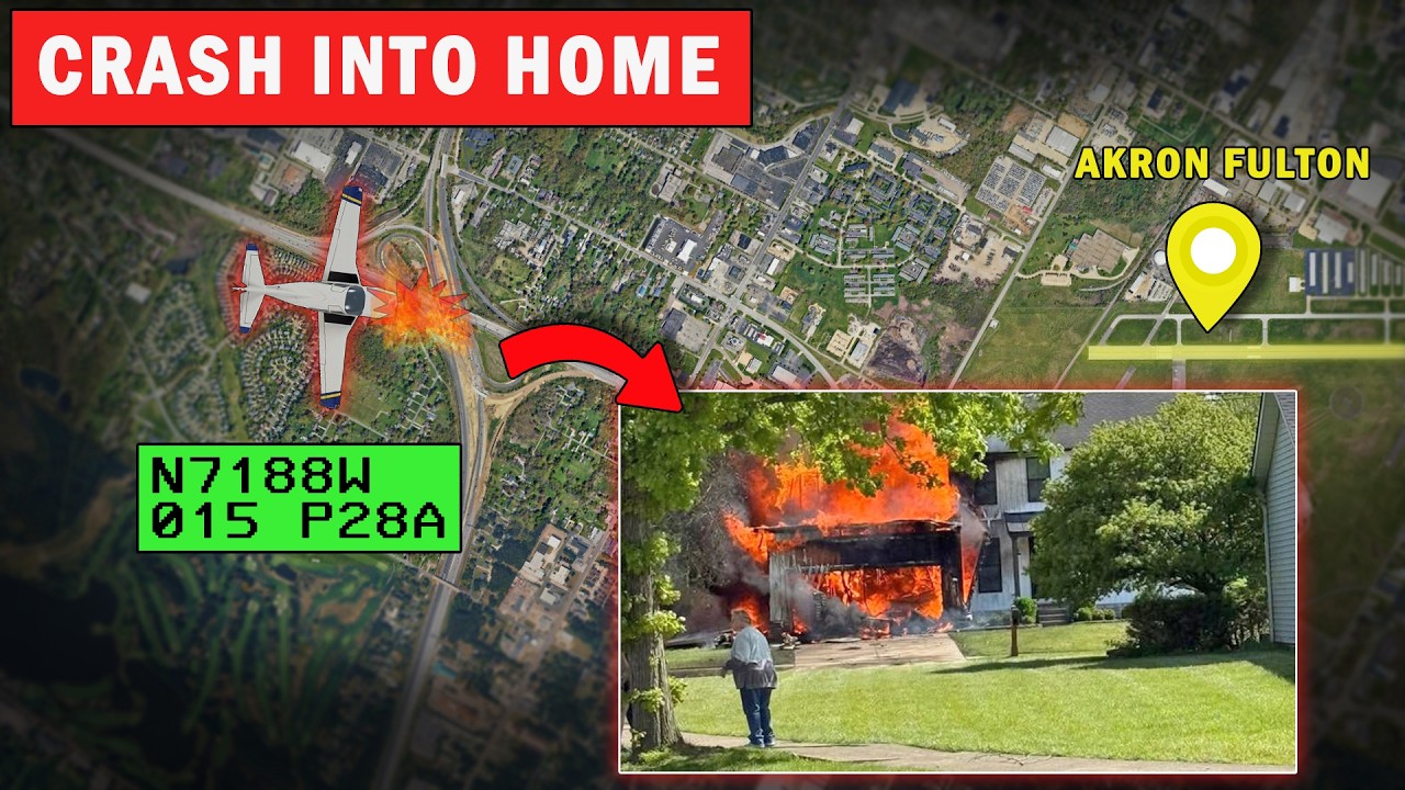 Small Plane Crash into House near Akron Fulton Airport