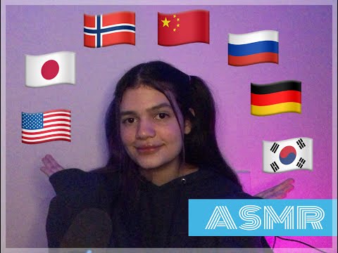 ASMR | DICIENDO HOLA EN DIFERENTES IDIOMAS + MOUTH SOUNDS