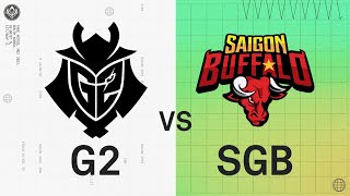 MSI 2022 - Rumble Stage D5 - G2 vs SGB