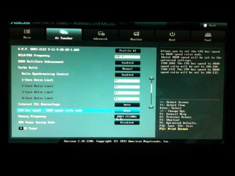 Asus P8Z77-V & Intel Core i7 3770k @ 4.7Ghz Overclock Settings