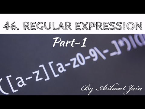 46 Regular Expression In Python Part 1 Python Tutorial By Arihant Jain Study Material