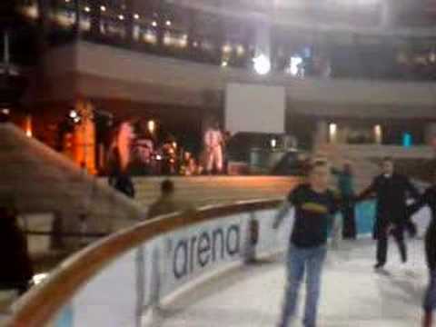 Eskimo Disco ice skaters at Broadgate Arena