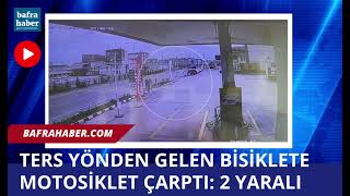 Motosiklet Bisikletliye Çarptı: 2 Yaralı