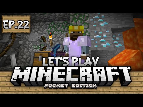 Survival Let's Play Ep. 22 - Dungeons and Diamonds!!! - Minecraft PE (Pocket Edition)