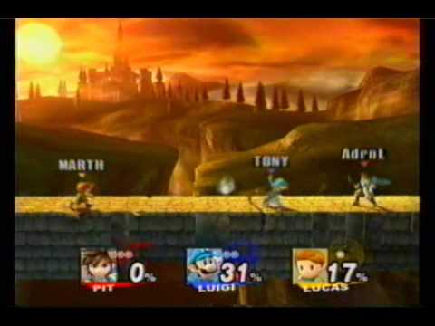 SSBB Luigi (TONY) vs Pit (AdrnL) vs Lucas (MARTH)
