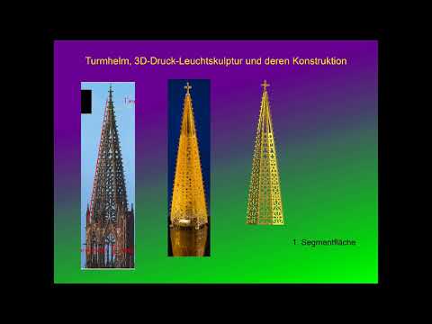 Detailvergleich vom Freiburger Münsterturmhelm mit seiner Leuchtenminiatur