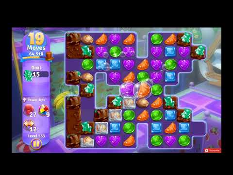 Wonka's World of Candy Level 533 NO BOOSTERS - A S GAMING ✔