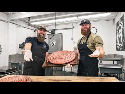 How to make Venison Bratwurst at Home | Deluxe Pizza & Tailgater Brat Recipes | The Bearded Butchers