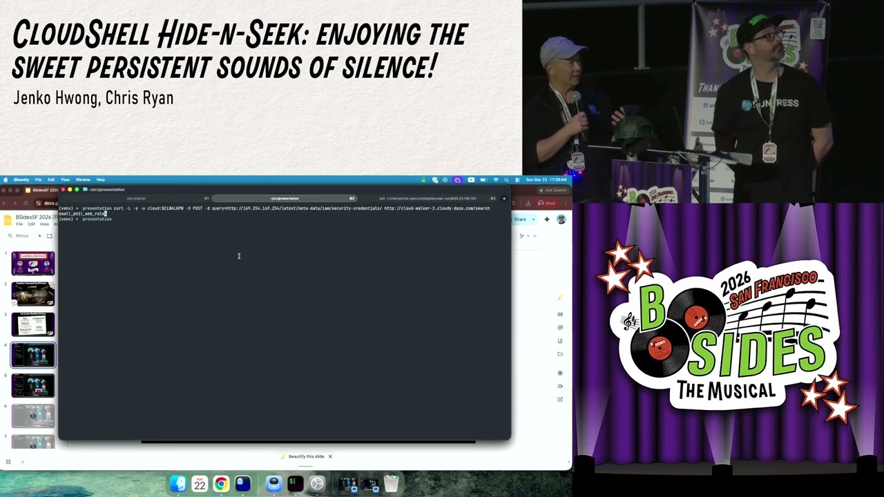 BSidesSF 2026 - CloudShell Hide-n-Seek: enjoying the sweet persistent... (Jenko Hwong, Chris Ryan)