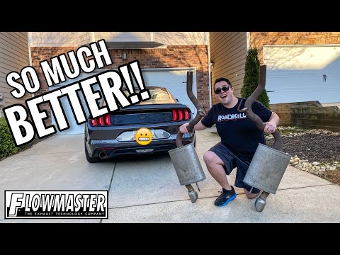 MUSTANG ECOBOOST FLOWMASTER OUTLAW EXHAUST! - Much louder!