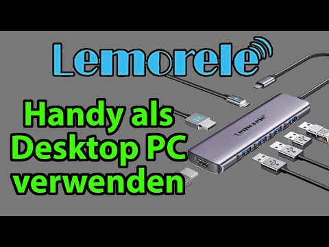 Handy als Desktop PC verwenden - Lemorele USB Hub 7in1 HDMI