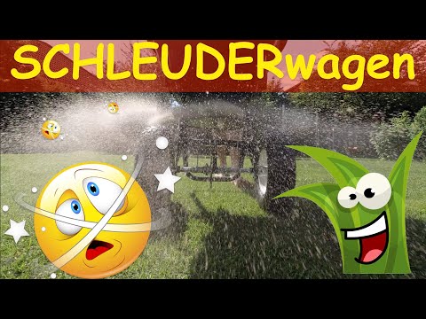 GG Test - Rasen Schleuderstreuer Düngewagen von Hecht! Düngen, Kalken, Rasen Nachsäen, Sanden.