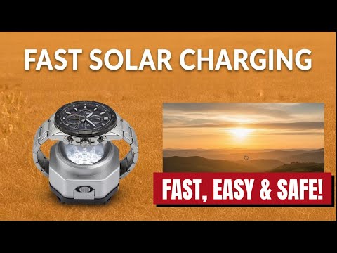 Coolfire Solar Watch Charger! Fast, Easy & Safe!