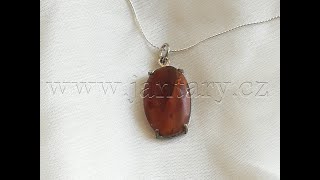  Přívěsek z myanmarského jantaru PB-3
