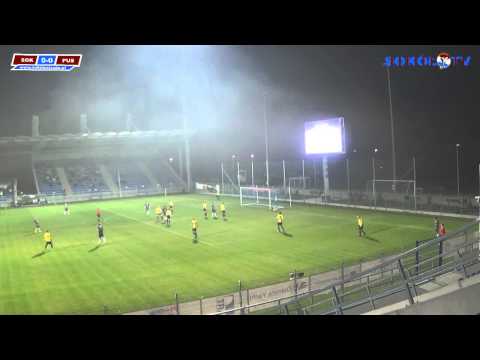 Skrót meczu Sokół Ostróda - Puszcza Hajnówka 04.10.2014 r.